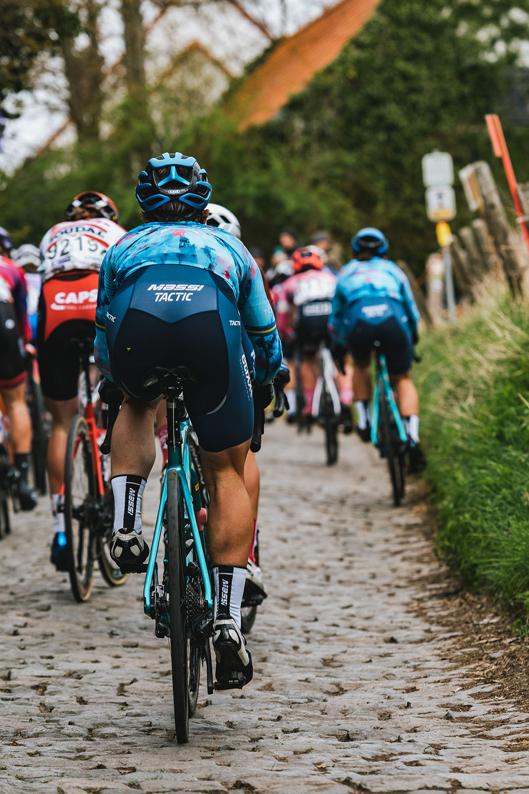 Massi-Tactic women's UCI team at the tour of Flanders in Oudenaarde