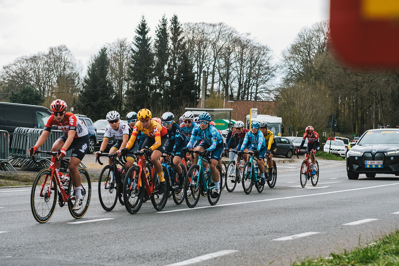 Massi-Tactic women's UCI team at the tour of Flanders in Oudenaarde