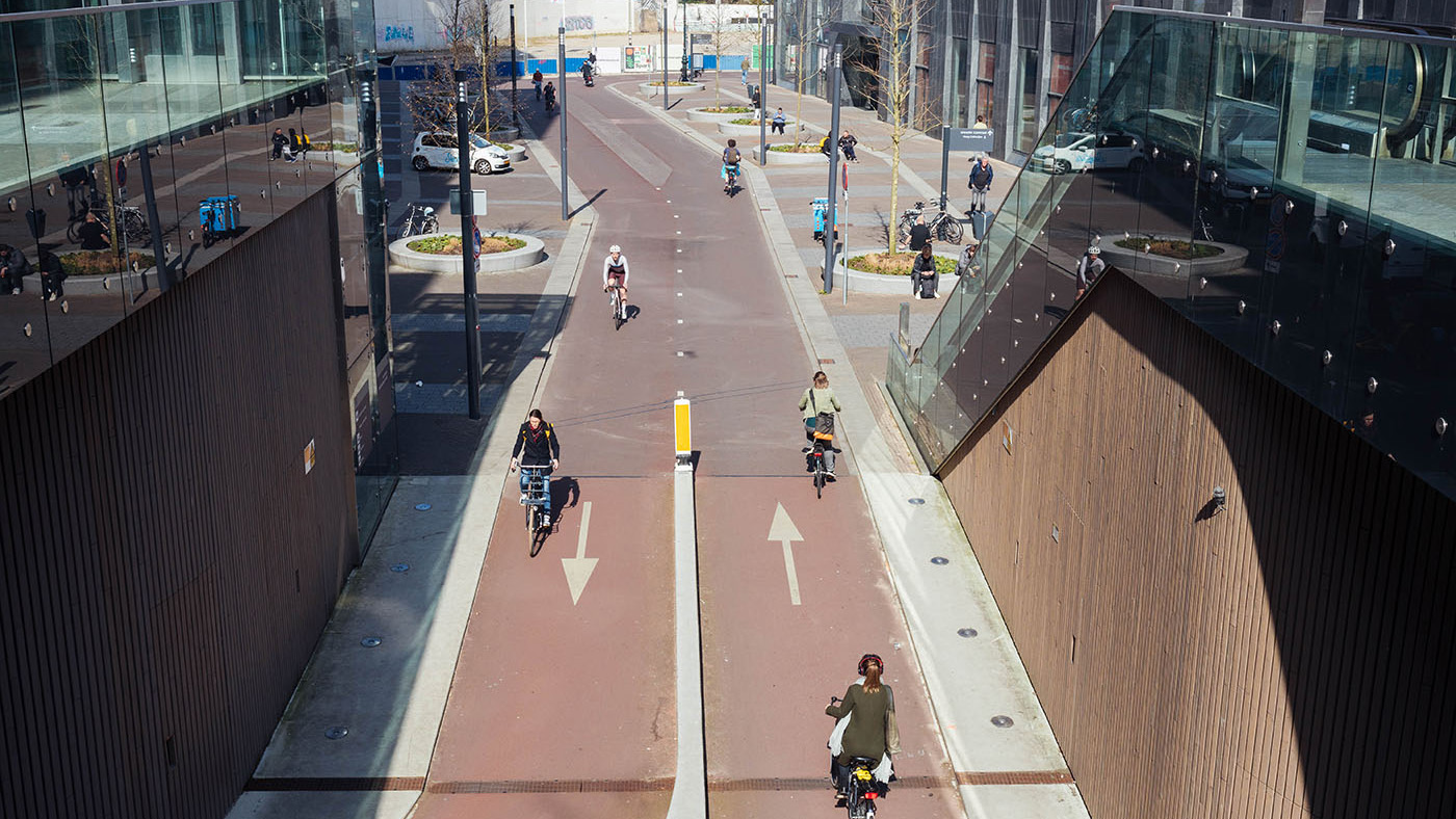 The biggest bicycle parking in the world
