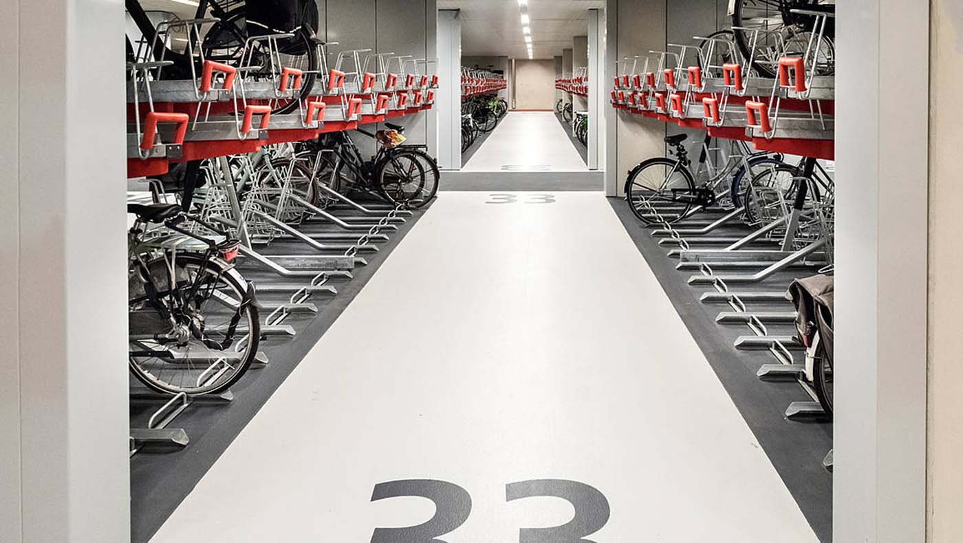 El aparcamiento de bicicletas más grande del mundo.