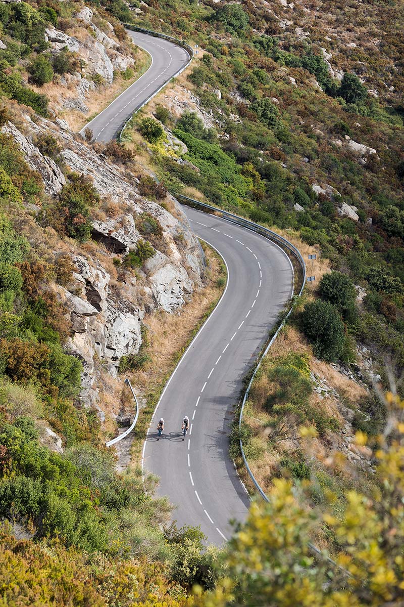 Riding your bicycle on the Costa Brava in Spain