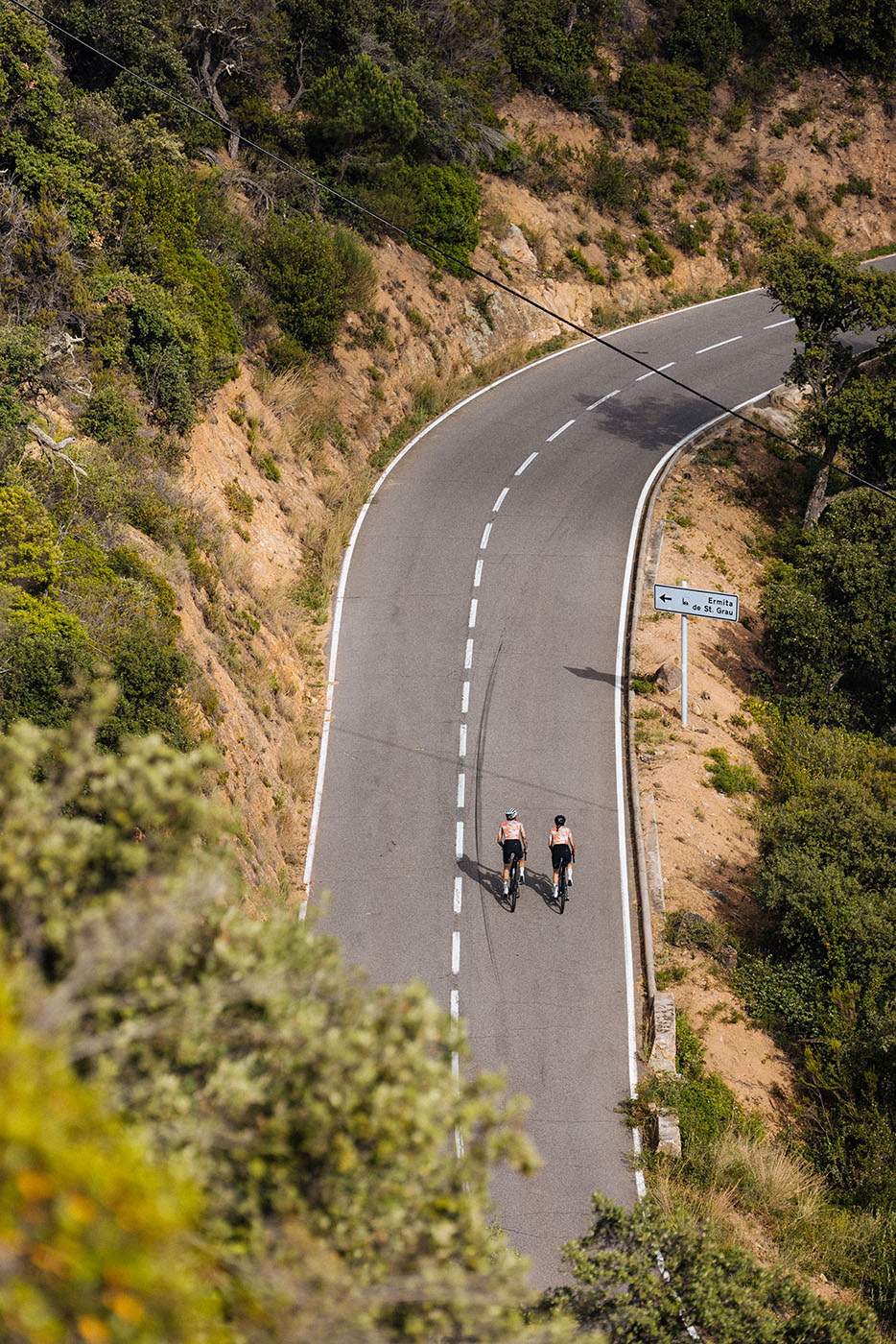 Riding your bicycle on the Costa Brava in Spain