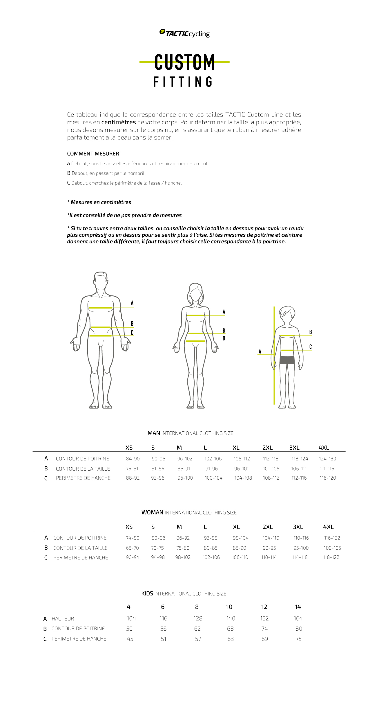 Guide des tailles