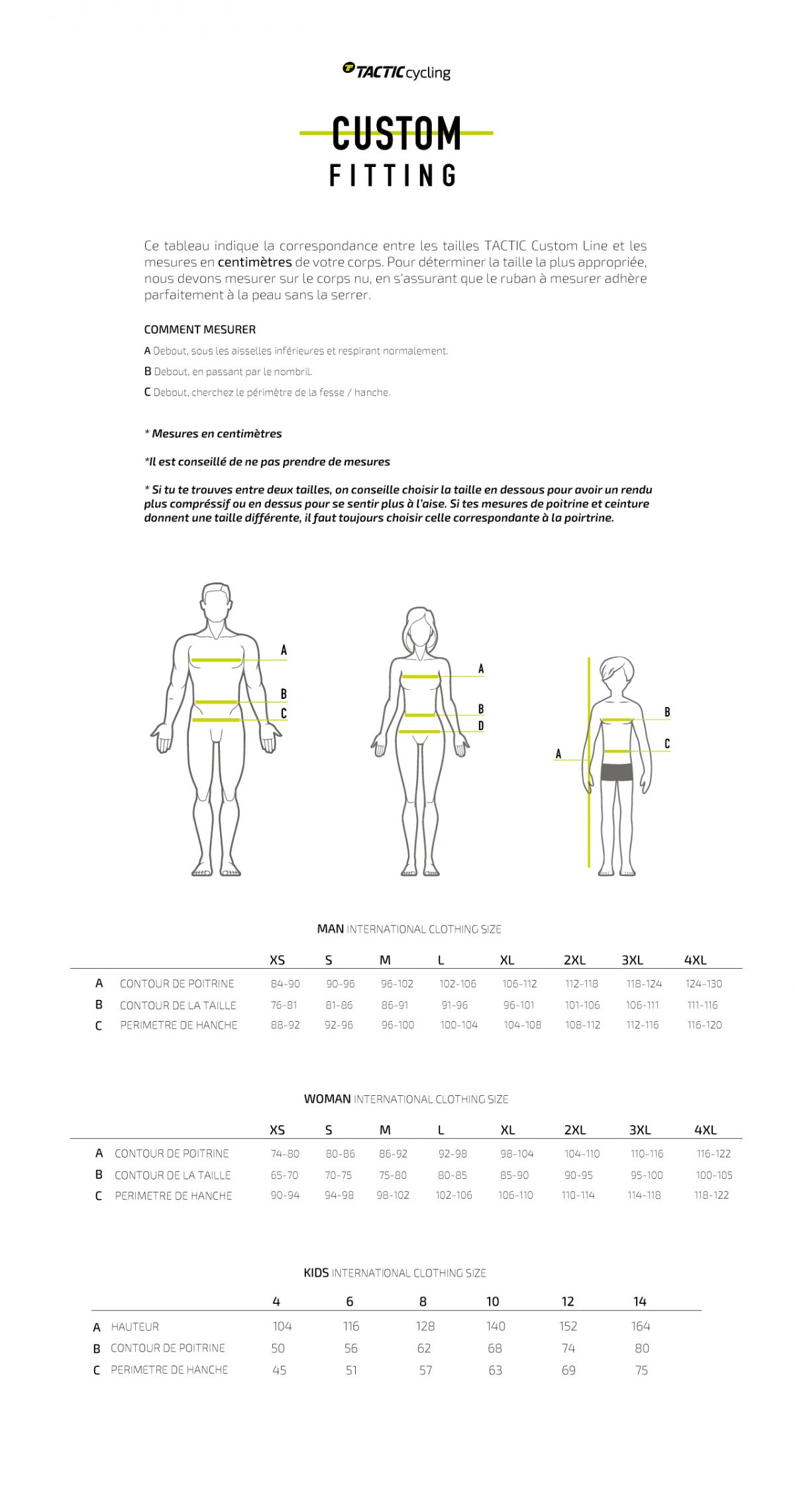 Guide des tailles