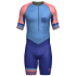 Men's Short Sleeve Trisuit with Frontal Zip