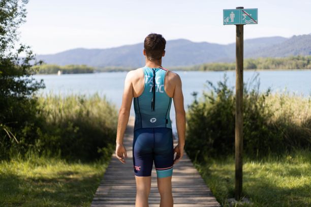 Mono sense Mànigues Triatló amb Cremallera Esquena Home