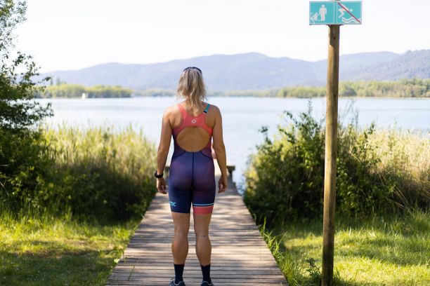 Mono sin Mangas Triatlón con Espalda Abierta Mujer