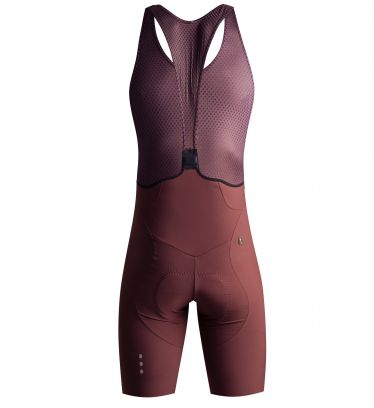Women's Signature Bib Short Burgundy