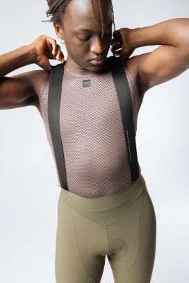 Camiseta Interior sin Mangas Brown