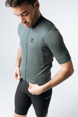  Maillot Manches Courtes Mérinos Nomad Green